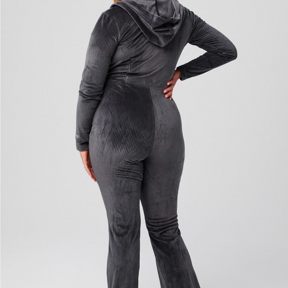 Fabletics Charcoal Ribbed Jumpsuit - Picture 4 of 4